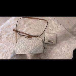 Michael Kors purse and matching wallet